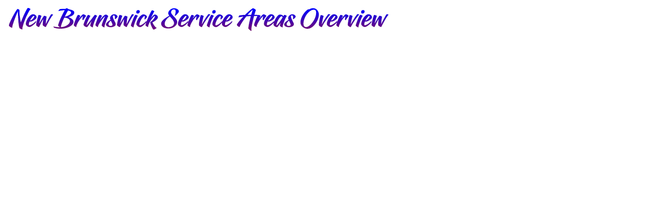 AR Moving | New Brunswick Service Areas Overview | Overlay